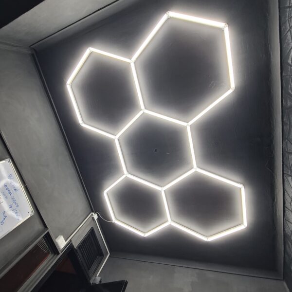 LED Hexagonal 192W Blanca Fría 6500K Para Techo