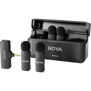 Boya BY-V4  4 Micrófonos Inalámbricos Conector 3,5mm Para Cámaras