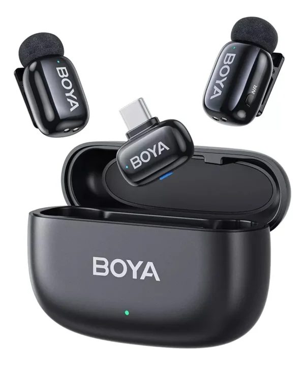 BOYAMini Micrófono Inalámbrico Doble USb-C