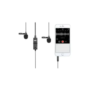 Boya BY-M1DM Micrófono lavalier omnidireccional doble