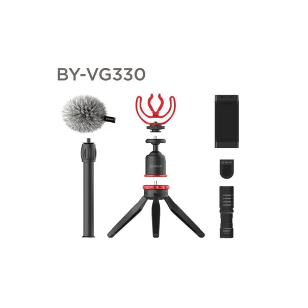 Boya BY-VG330 - Kit de Micrófono Para Teléfonos Con Trípode